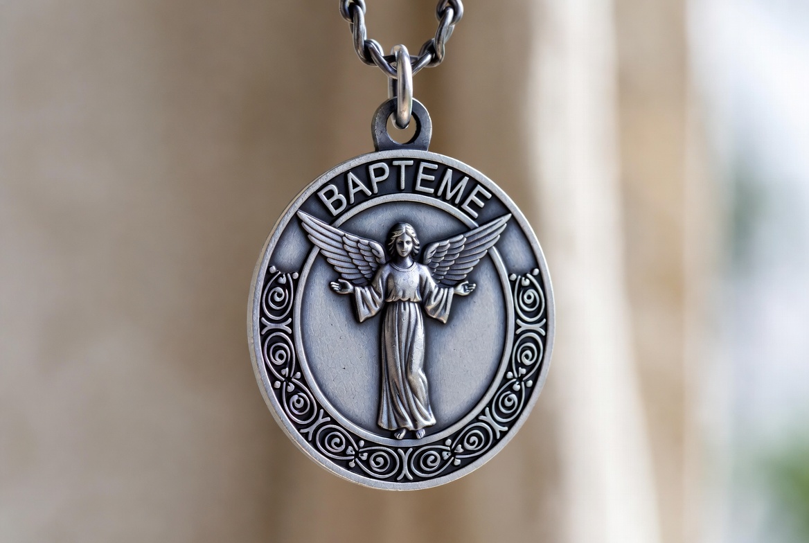 Médaille ange pour un baptême : quel est le symbole ?