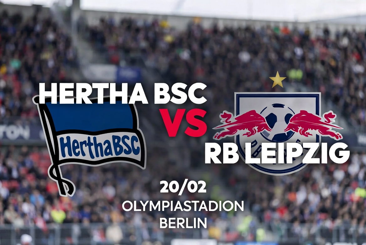 Pronostic Hertha BSC RB Leipzig du 20/02 au Olympiastadion Berlin