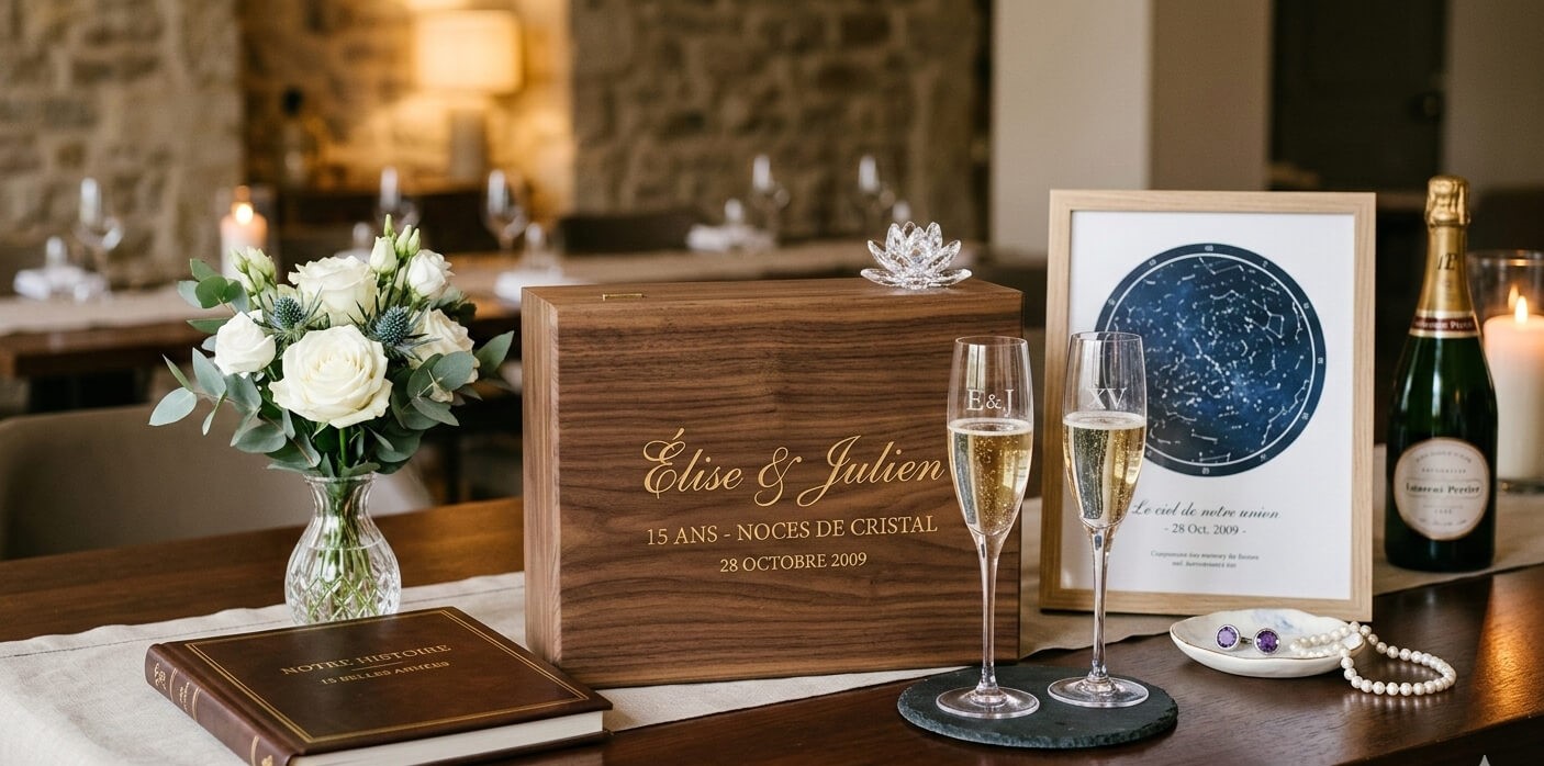 Un cadeau d'anniversaire de mariage chic et apprécié